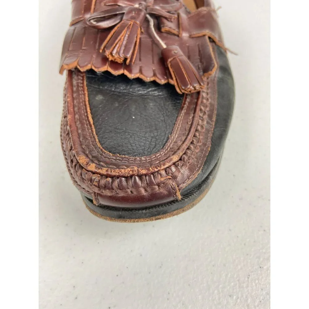 ✨2/$20✨ Johnston & Murphy Mens Black and Brown with‎ tassels loafers Size 11M